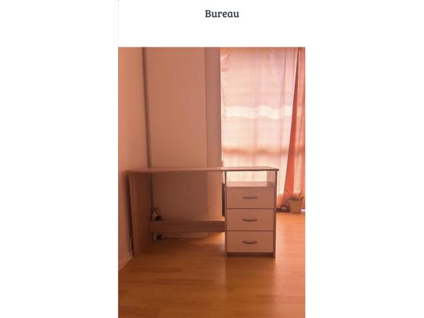 Bureautafel Hout/wit