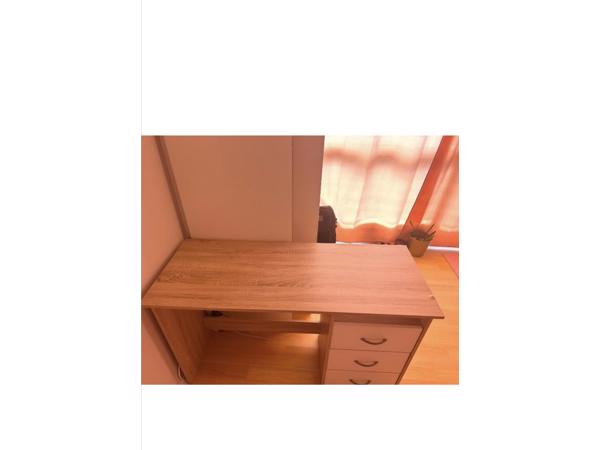 Bureautafel Hout/wit