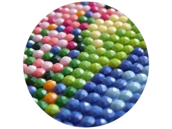 50x40cm Diamond Painting sneeuwpop (rond) nr 77