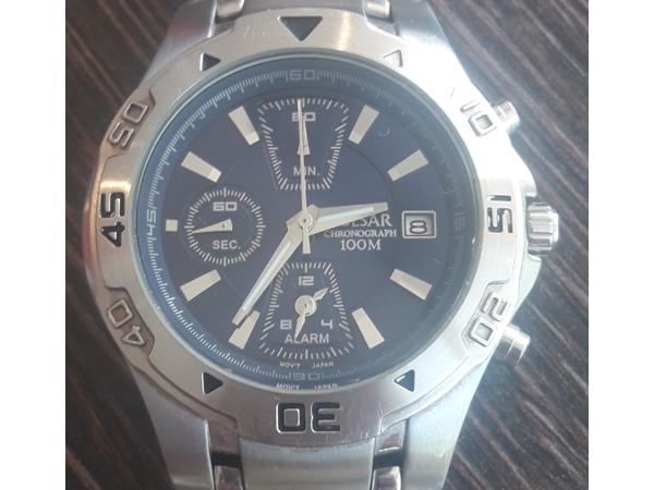 Pulsar Herenhorloge Chronograph 100m alarm
