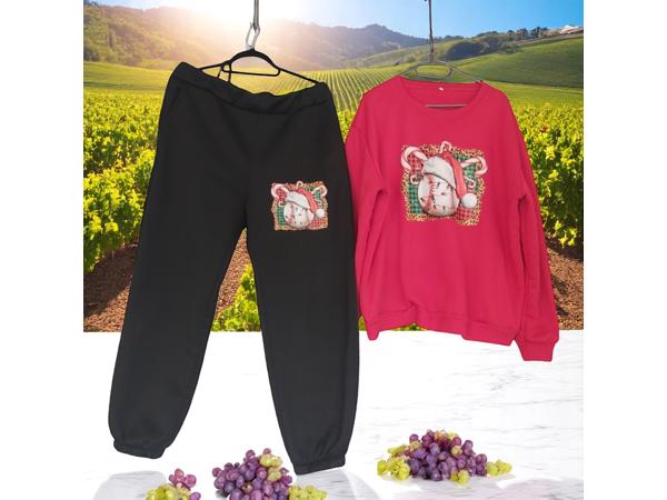 2 delig huispak rood zwart 2XL