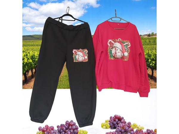 2 delig huispak rood zwart 2XL