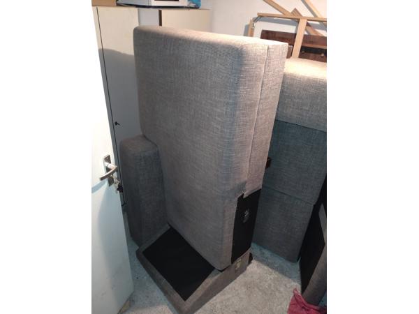 3 persoons bank met chaise lounge rechts