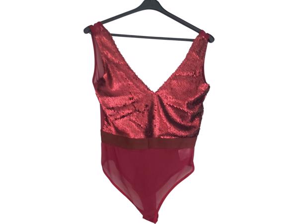 Glo-story glitter lovers body wijnrood S/M