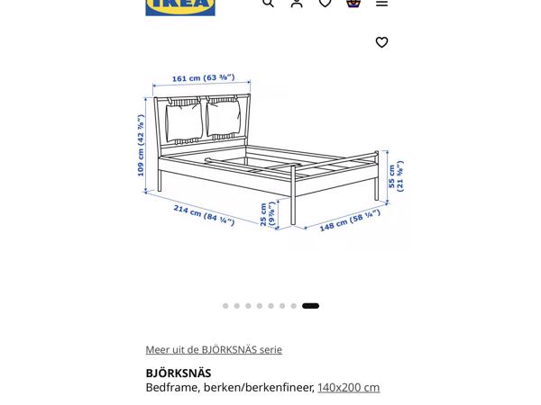 IKEA bed 140 x200