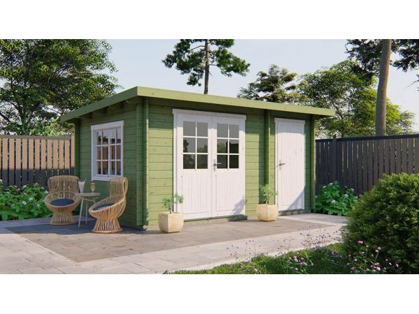 Blokhut - Tuinhuis Santander | 34 mm | vuren onbehandeld