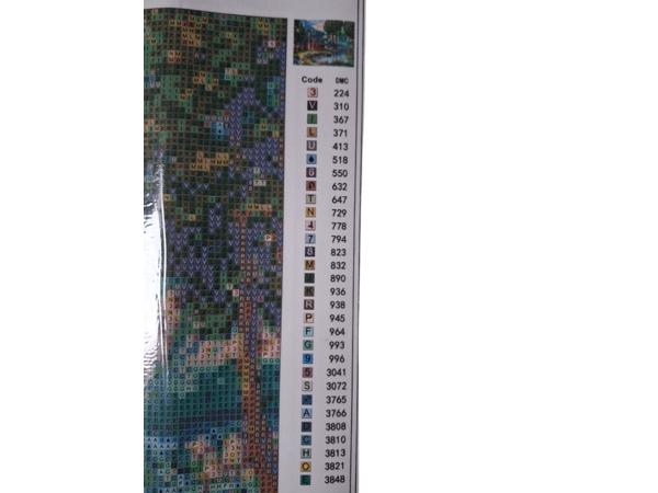 nr 45 Diamond Painting boshuisje 50x40cm (vierkant)