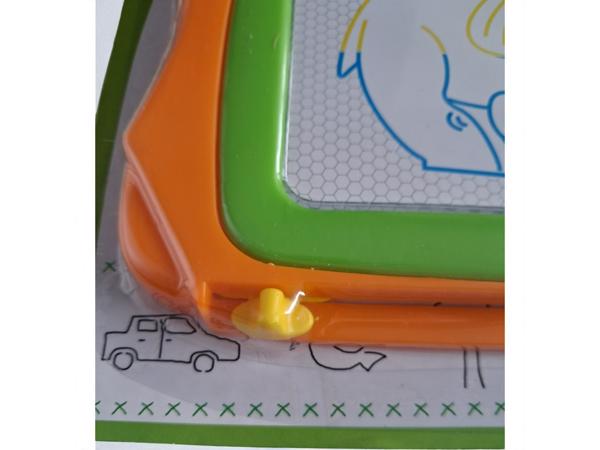 Magnetich teken bord oranje groen klein formaat