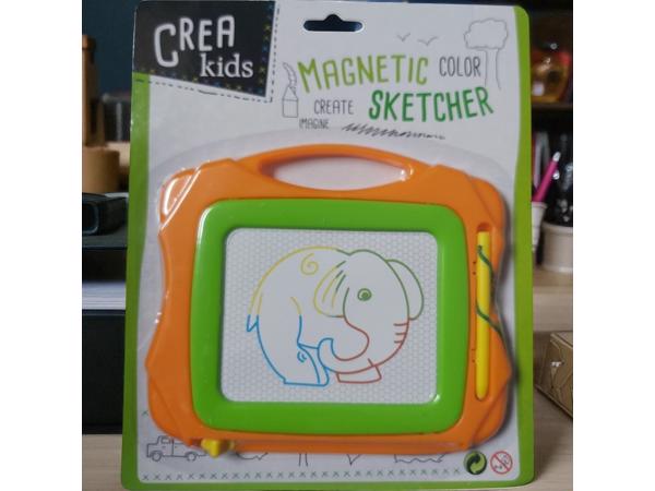 Magnetich teken bord oranje groen klein formaat