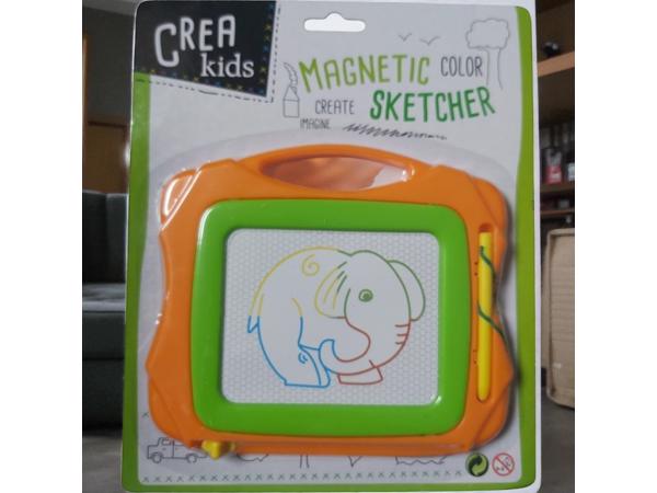 Magnetich teken bord oranje groen klein formaat