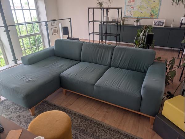 Groene Bank met Chaisse Longue