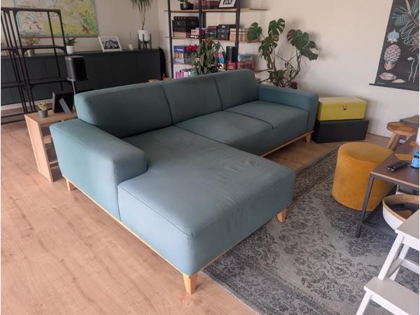 Groene Bank met Chaisse Longue