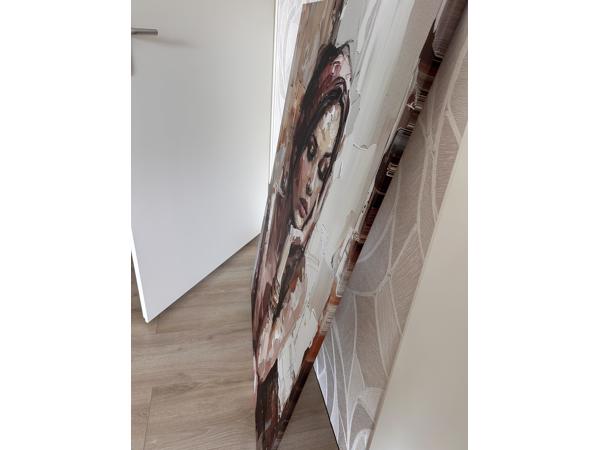 Schilderij vrouw 90x120 cm