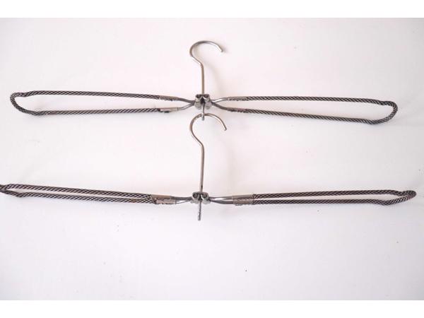 Kledinghangers Opvouwbaar 2 stuks  Kleur(en): zilverkleurig