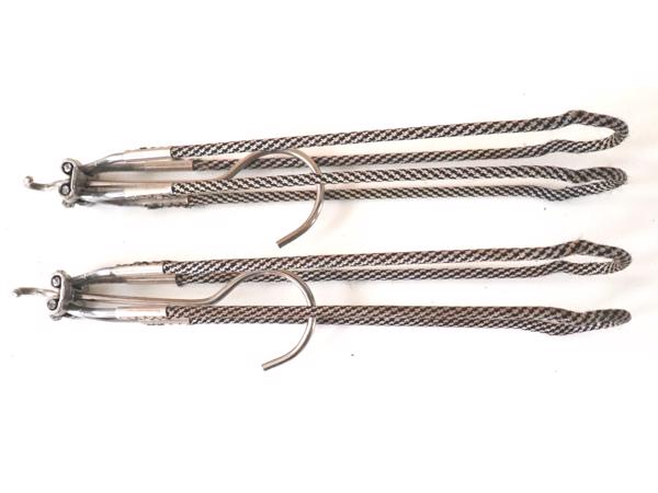 Kledinghangers Opvouwbaar 2 stuks  Kleur(en): zilverkleurig