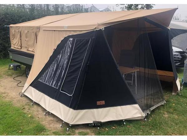 Gezocht: GASTENCABINE voor vouwwagen Combi-Camp Country o.d.