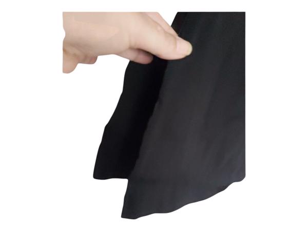 Stretchy ribgebreide jurk zwart S/M