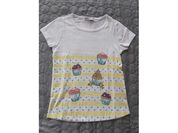 Glo-Story cupcakes t-shirt geel 122