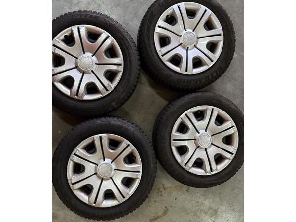 4 winter wielen Skoda Fabia maat 180/60R14, staal met wieldo