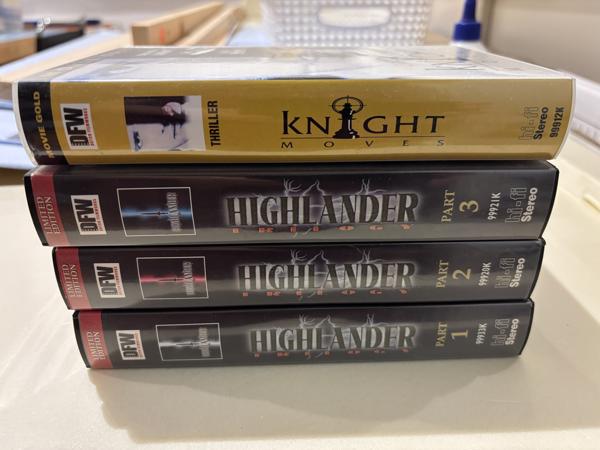 VHS Knight moves ( Christopher Lambert ) videoband 16+