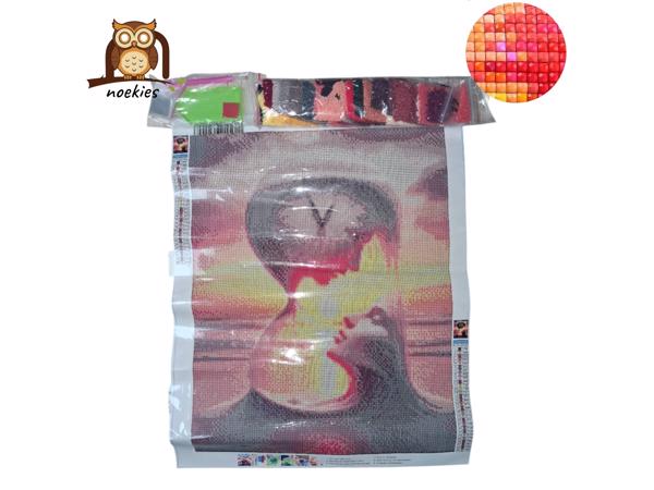 nr 36 Diamond Painting zandloper kunst 50x40cm (vierkant)