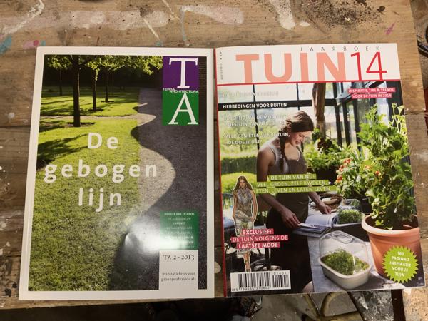 Doos met tuin architectuur tijdschriften