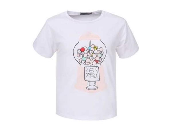 Glo-story t-shirt snoepmachine wit 110