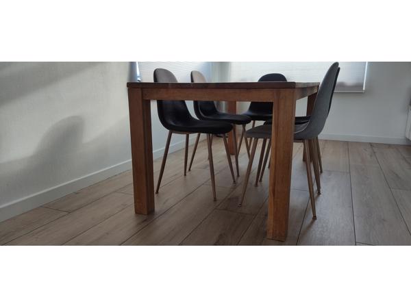 Eettafel massief eiken