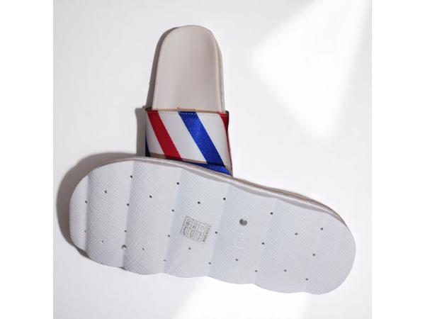 Slippers rood wit blauw 36