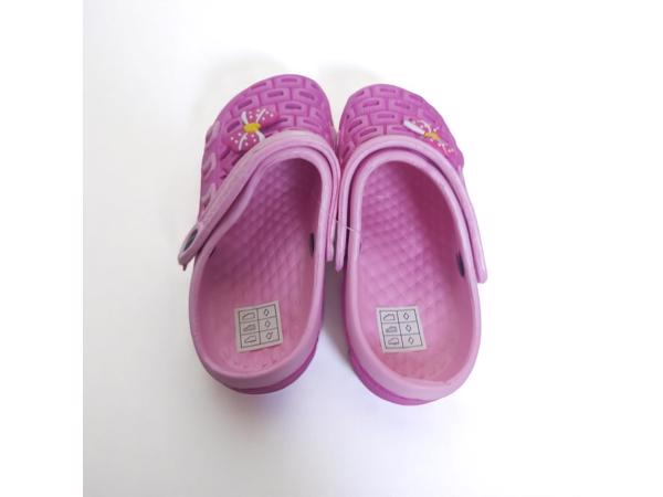 Crocs slipper schoen donkerroze met strikje 32