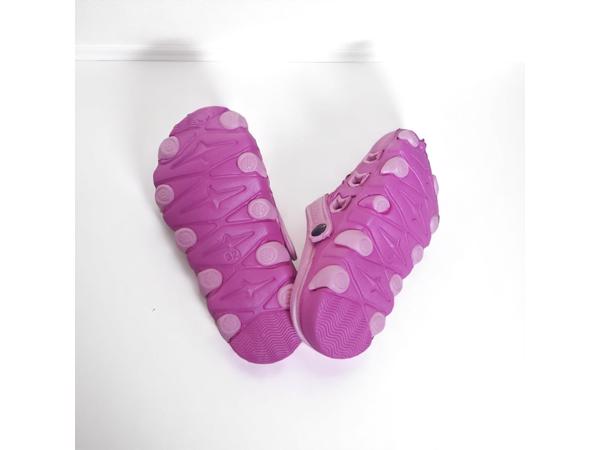Crocs slipper schoen donkerroze met strikje 32
