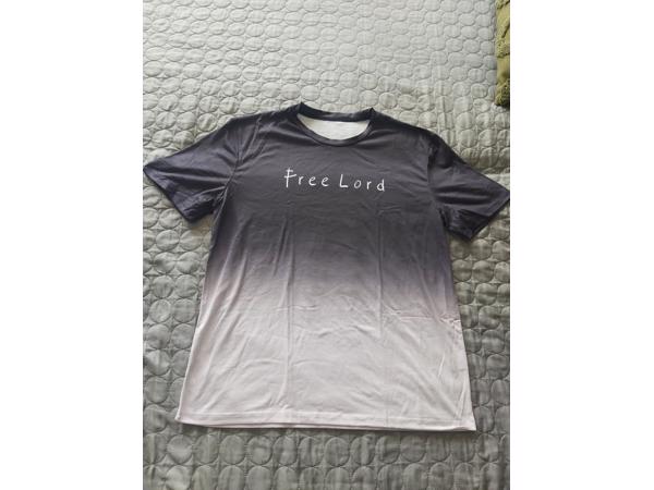 Heren t-Shirt Free Lord grijs M