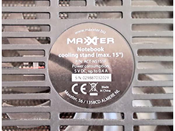 Universele laptop koeler, Maxxter