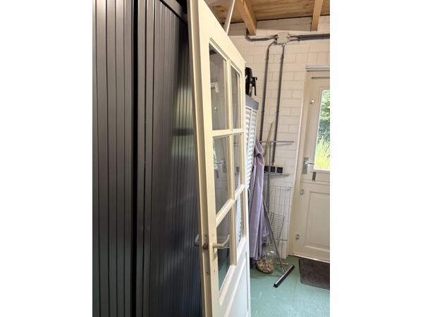 Binnendeur met glas in Ral 9010