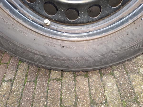 Winterbanden op stalen velgen tiguan 5x112