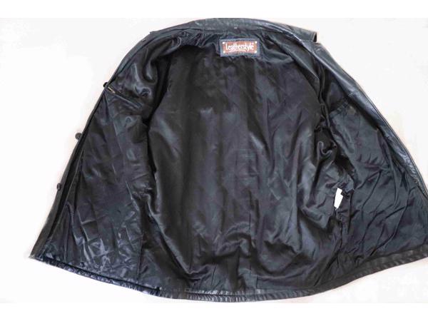 Leren Jas van Leather Style  Maat XXL z.g.a.n.