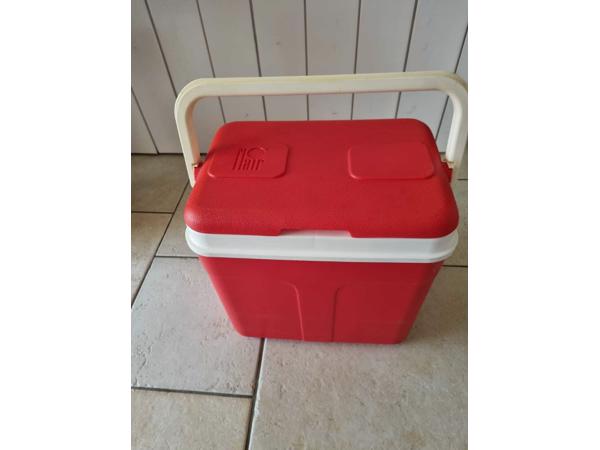 Flair koelbox 10L Rood vintage retro schilder bouw