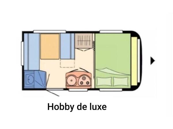 HOBBY DE LUXE 400SF. VOORTENT, LUIFEL, MOVER