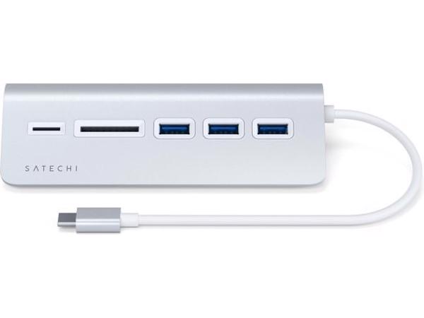 Satechi Aluminium USB 3.0 HUB en kaartlezer