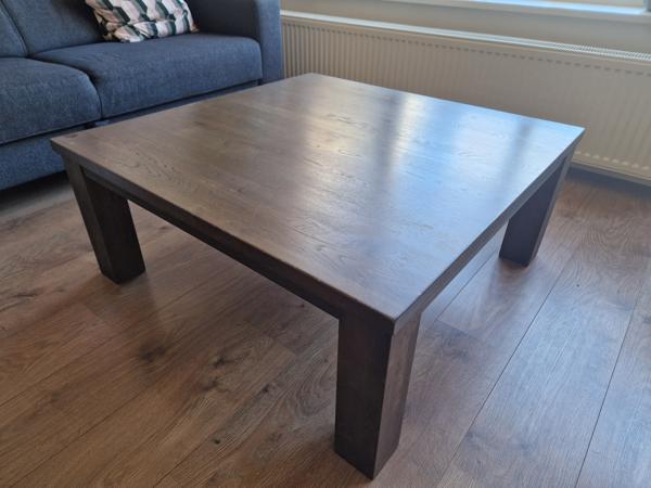 Massief houten salontafel