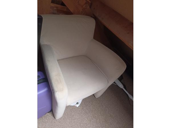 Stoelen beige stof