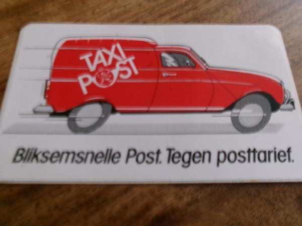 Sticker Taxi Post - Bliksemsnelle post