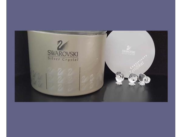 Swarovski Kuikentjes set van drie met doos en certificaat