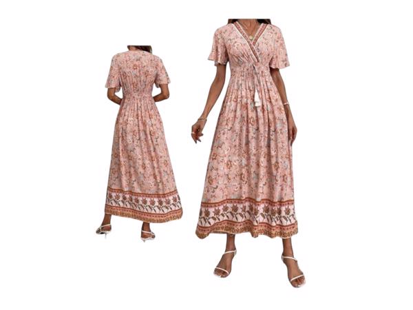 Ibiza style lange zomerjurk L