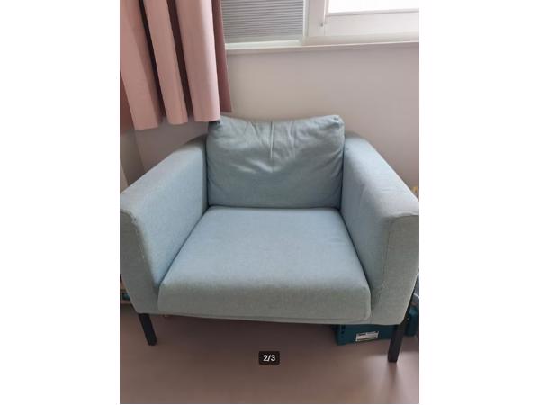 IKEA Koarp Stoel Blauw