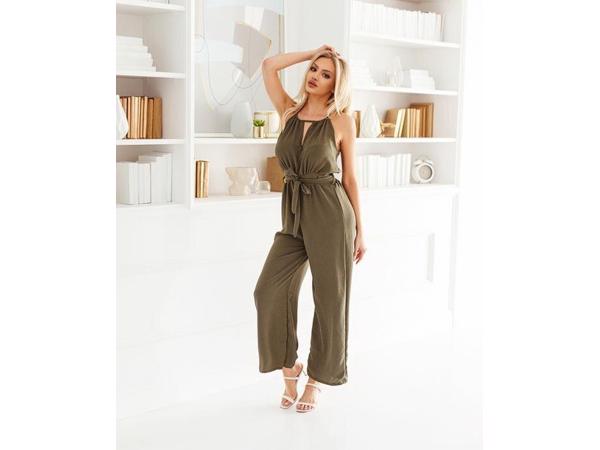 Jumpsuit khaki one size 34/36/38