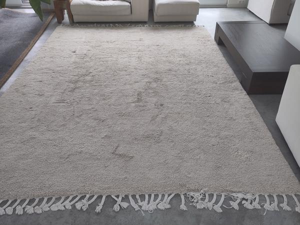 100% wollen vloerkleed berber 270x375 cm