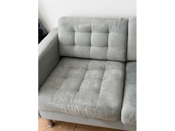 3-zits bank met vlekken - met een beetje liefde weer als nieuw