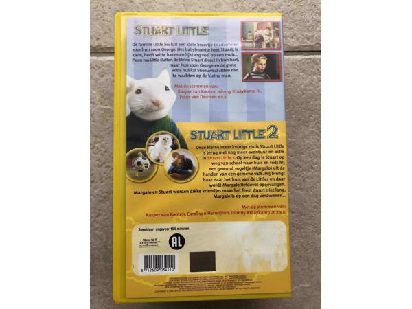 VHS duo videoband Stuart Little dl 1 + Stuart Little deel 2