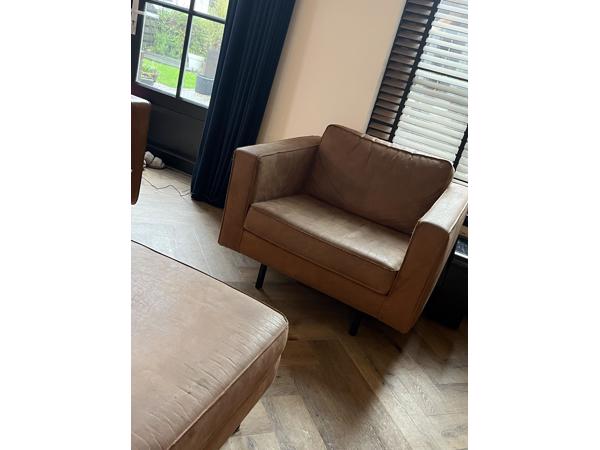 Bankstel met stoel en hocker